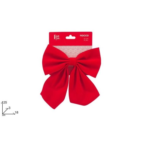 FIOCCO 18X25 CM  EFFETTO VELLUTO ROSSO